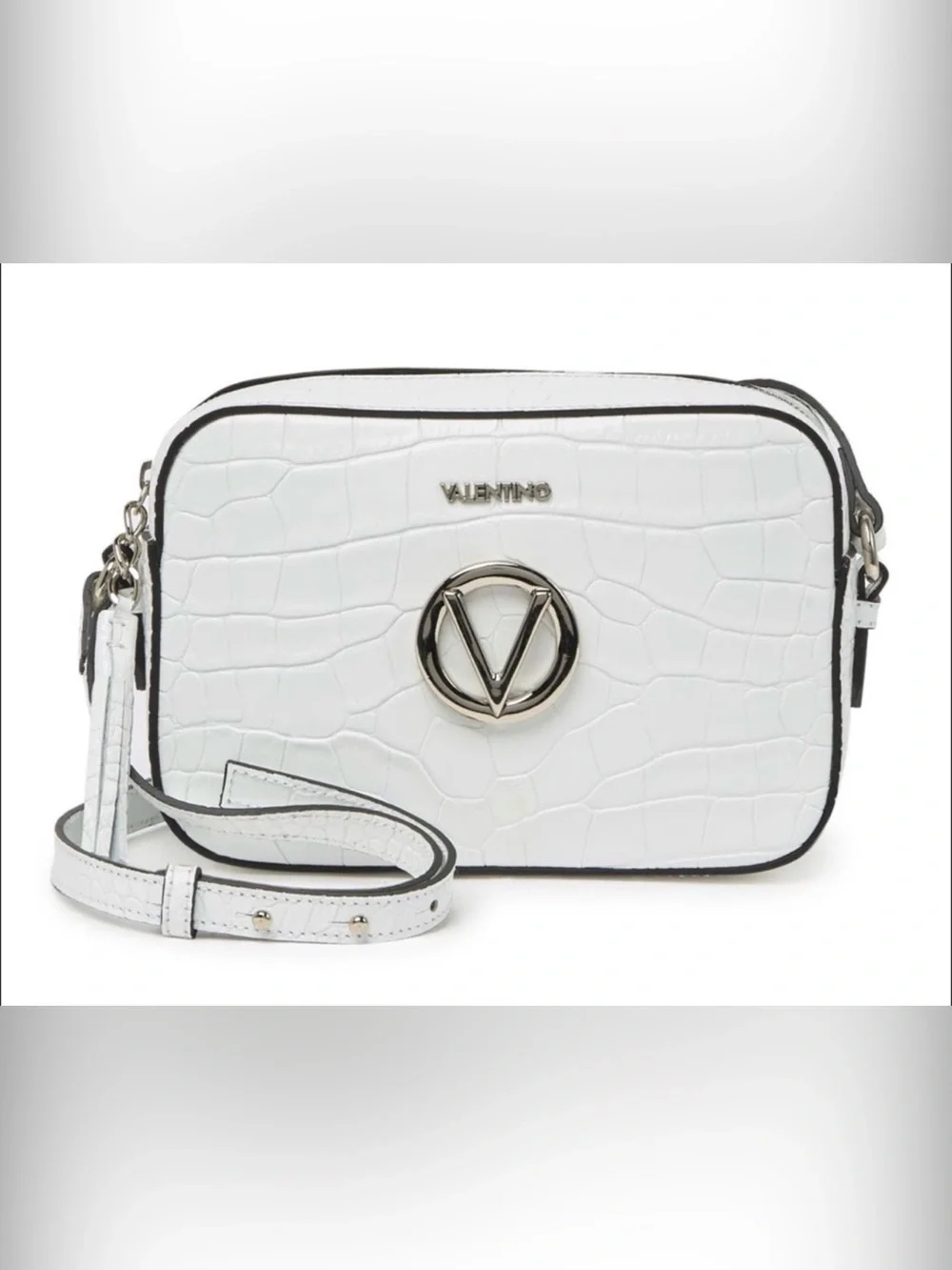 Valentino Babette Croc Leather Crossbody Bag NWT